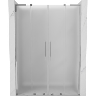Posuvné sprchové dveře Mexen Velar L Duo 160 cm, matné, chrom - 871-160-003-32-01