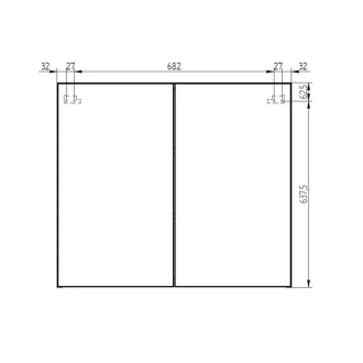 Aira, Mailo, Opto, Bino, Vigo koupelnová skříňka, zrcadlová, galerka, bílá, 80 cm CN717GB