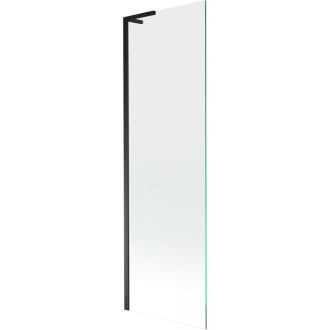 Vanová zástěna Mexen Next L s jedním křídlem 60 x 150 cm, průhledná, černá - 895-060-000-03-00-70