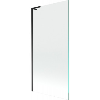Vanová zástěna Mexen Next L s jedním křídlem 90 x 150 cm, průhledná, černá - 895-090-000-03-00-70
