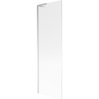 Vanová zástěna Mexen Next L s jedním křídlem 60 x 150 cm, pruhy, chrom - 895-060-000-03-09-01