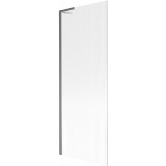 Vanová zástěna Mexen Next L s jedním křídlem 70 x 150 cm, pruhy, kartáčovaná pistolově šedá - 895-070-000-03-09-66