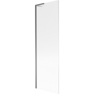 Vanová zástěna Mexen Next L s jedním křídlem 60 x 150 cm, pruhy, stříbrná - 895-060-000-03-09-95