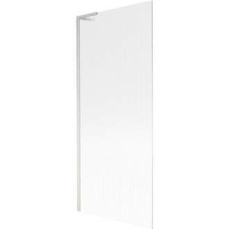 Vanová zástěna Mexen Next L s jedním křídlem 80 x 150 cm, pruhy, kartáčovaný nikl - 895-080-000-03-09-97