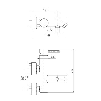 SEINA - Vanová baterie, Metal grey - kartáčovaná SE954.5MGK, RAV Slezák