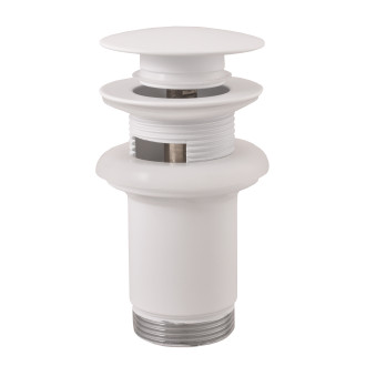 RAV SLEZÁK Výpusť umyvadlová CLICK-CLACK 5/4", Bílá matná MD0484BMAT