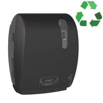 ECOLORED zásobník na papírové ručníky v roli, Autocut, 32x40,5x22,4cm, ABS, Soft Touch, černá mat