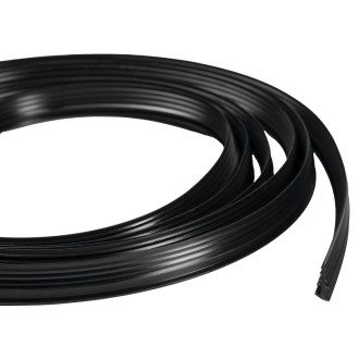 EASY BLACK zamačkávací těsnění pivotových dveří, 1838mm