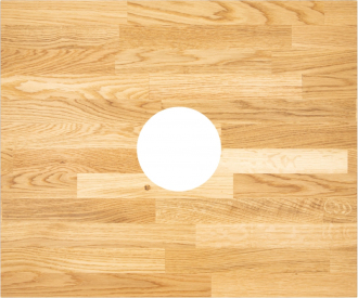 Deante OAK TOP CBL_D61A Dubová deska s otvorem 14cm pro konzole, 60x50x20