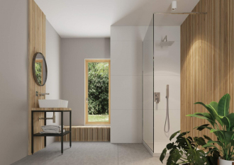 Deante OAK TOP CBL_D61A Dubová deska s otvorem 14cm pro konzole, 60x50x20
