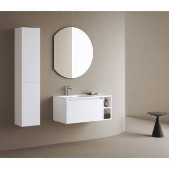 DARA CUT zrcadlo s LED podsvícením 20W, ø 100x90cm, topná fólie