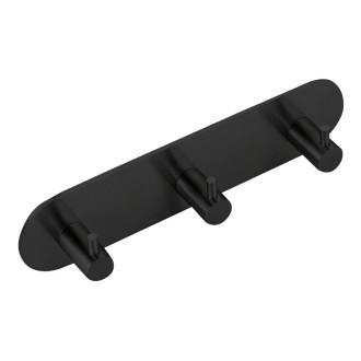 Samolepící trojháček, kulatý, černá mat UBC-32203B