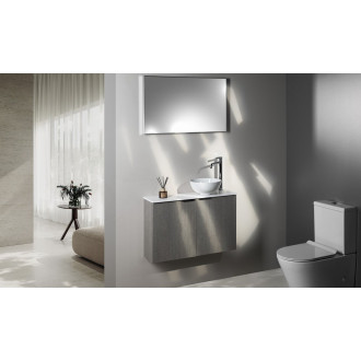 LATUS X umyvadlová skříňka s umyvadlem 80x54,5x22cm, dub cuneo