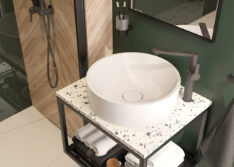 Deante STONE CBL_K61A Kamenná deska s otvorem 14cm pro konzole, 60x50x20