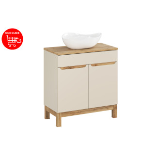 Zestaw meblowy 80cm z blatem i umywalką nablatową Cloud