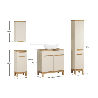 Comad SET-BAC B WOTAN 80CM UN CLOUD HC LC Koupelnová sestava 80 cm