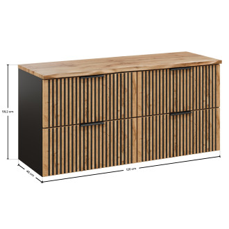 Comad SET-XIL B NAT WOTAN 120CM Koupelnová sestava 120 cm s deskou