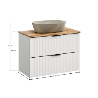 Comad SET-ADW B NAT WOTAN 80CM UN ANNA Koupelnová sestava 80 cm