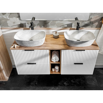 Zestaw meblowy 80cm z blatem i umywalką nablatową Anna