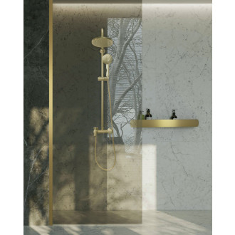 REA Rovná police do koupelny SF03 broušená zlatá REA-06007