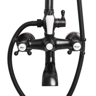 REA Bergamo Old sprchový set černá REA-P5001