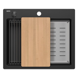 Granitový dřez KURT 110 WORKSTATION Black