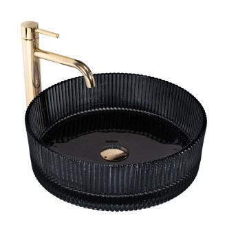 REA Ingrid umyvadlo na desku, černá REA-U6800