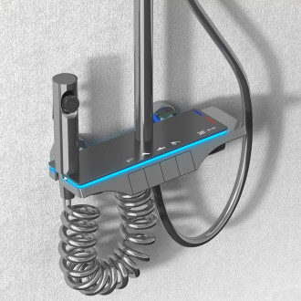 REA Savio sprchový set s termostatem, titan  REA-P8412