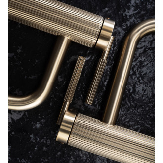 REA Argon umyvadlová baterie, nízká, kartáčovaná zlatá REA-B7801