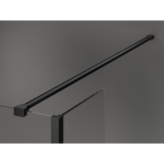 Mexen Kioto Sprchová zástěna 120 x 90 x 40 cm, průhledná, černá - 800-120-090-221-70-00-040