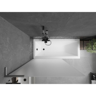 Vanová zástěna Mexen Next L s jedním křídlem 100 x 150 cm, mlhavá, kartáčovaná pistolově šedá - 895-100-000-03-30-66