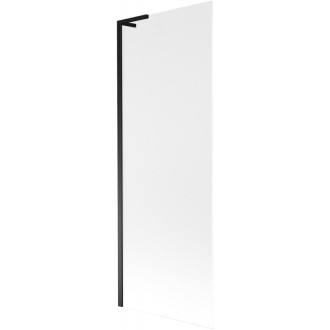 Vanová zástěna Mexen Next L s jedním křídlem 70 x 150 cm, matná, černá - 895-070-000-03-30-70