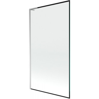 Vanová zástěna Mexen Next L s jedním křídlem 100 x 150 cm, černý rám, chrom - 895-100-000-03-70-01