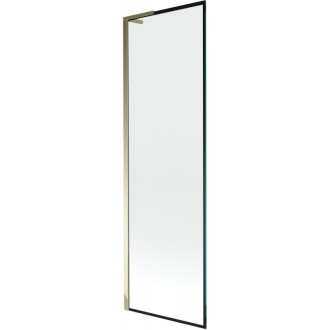 Vanová zástěna Mexen Next L s jedním křídlem 60 x 150 cm, černý rám, zlatá - 895-060-000-03-70-50