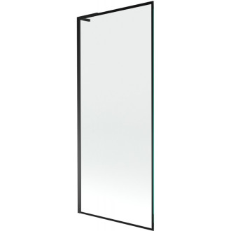 Vanová zástěna Mexen Next L s jedním křídlem 80 x 150 cm, černý rám, černá - 895-080-000-03-70-70