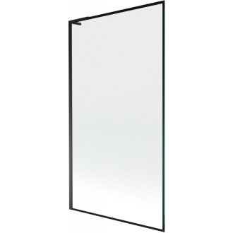 Vanová zástěna Mexen Next L s jedním křídlem 100 x 150 cm, černý rám, černá - 895-100-000-03-70-70
