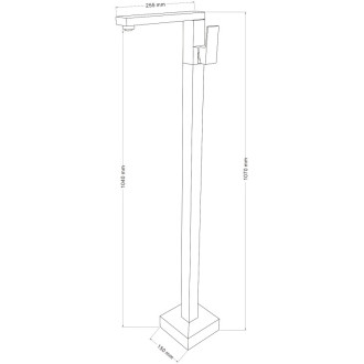 Umyvadlová baterie Mexen Urano, volně stojící, chrom - 75234-00