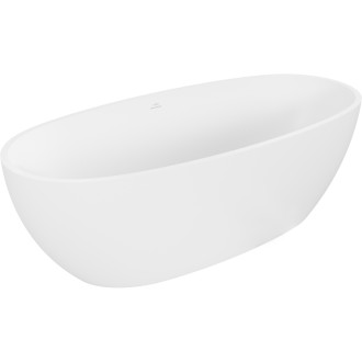 Volně stojící vana Mexen Torino z konglomerátu 155 x 78 cm, matná bílá - 57271557800