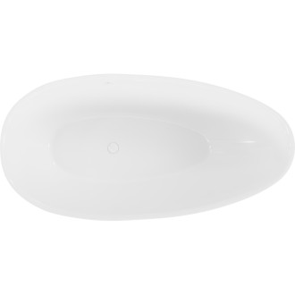 Volně stojící vana Mexen Milano z konglomerátu 150 x 82 cm, bílý lesk - 57301508510