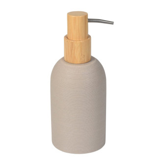 RIKO dávkovač mýdla na postavení, béžová/bambus UBC-8575