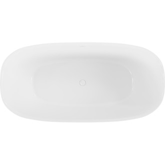 Volně stojící vana Mexen Como z konglomerátu 150 x 82 cm, bílý lesk - 57311508210