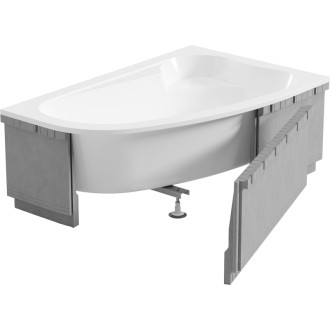 Polystyrenové svítidlo Mexen X-ST LED pro rohovou vanu 240 cm, bílé - 55022-01