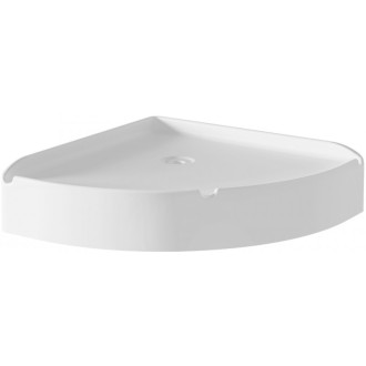 Rohová nástěnná police Mexen X-Wall-S SMC 20,5 x 20,5 cm, bílá - 1901202005