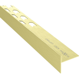 Spádová lišta Mexen Line-B 120 cm levá, kartáčovaná zlatá - 185501120L