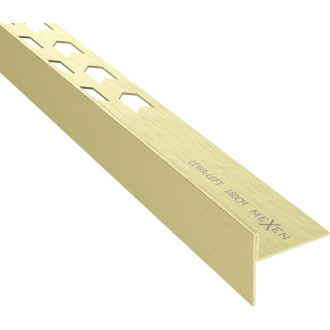 Spádová lišta Mexen Line-B 180 cm levá, kartáčovaná zlatá - 185501180L