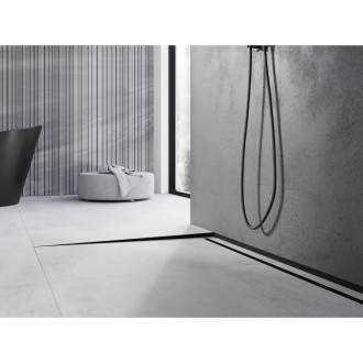 Spádová lišta Mexen Line-B 120 cm levá, černá - 187001120L