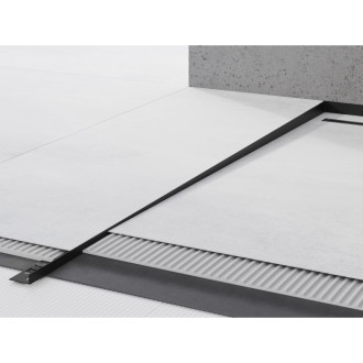 Spádová lišta Mexen Line-B 120 cm levá, černá - 187001120L