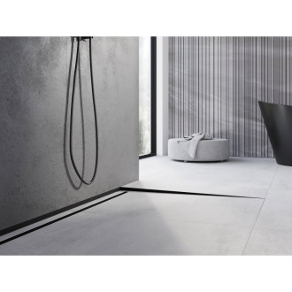 Spádová lišta Mexen Line-B 180 cm pravá, černá - 187001180R