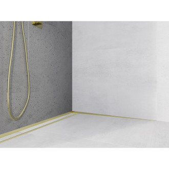 Spádová lišta Mexen Line-B 120 cm pravá, zlatá - 185002120R