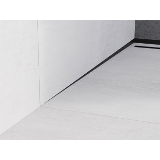 Spádová lišta Mexen Line-B 180 cm levá, černá - 187002180L